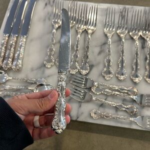 BIRKS Elegant Silver plate Cutlery Set (22 pcs)